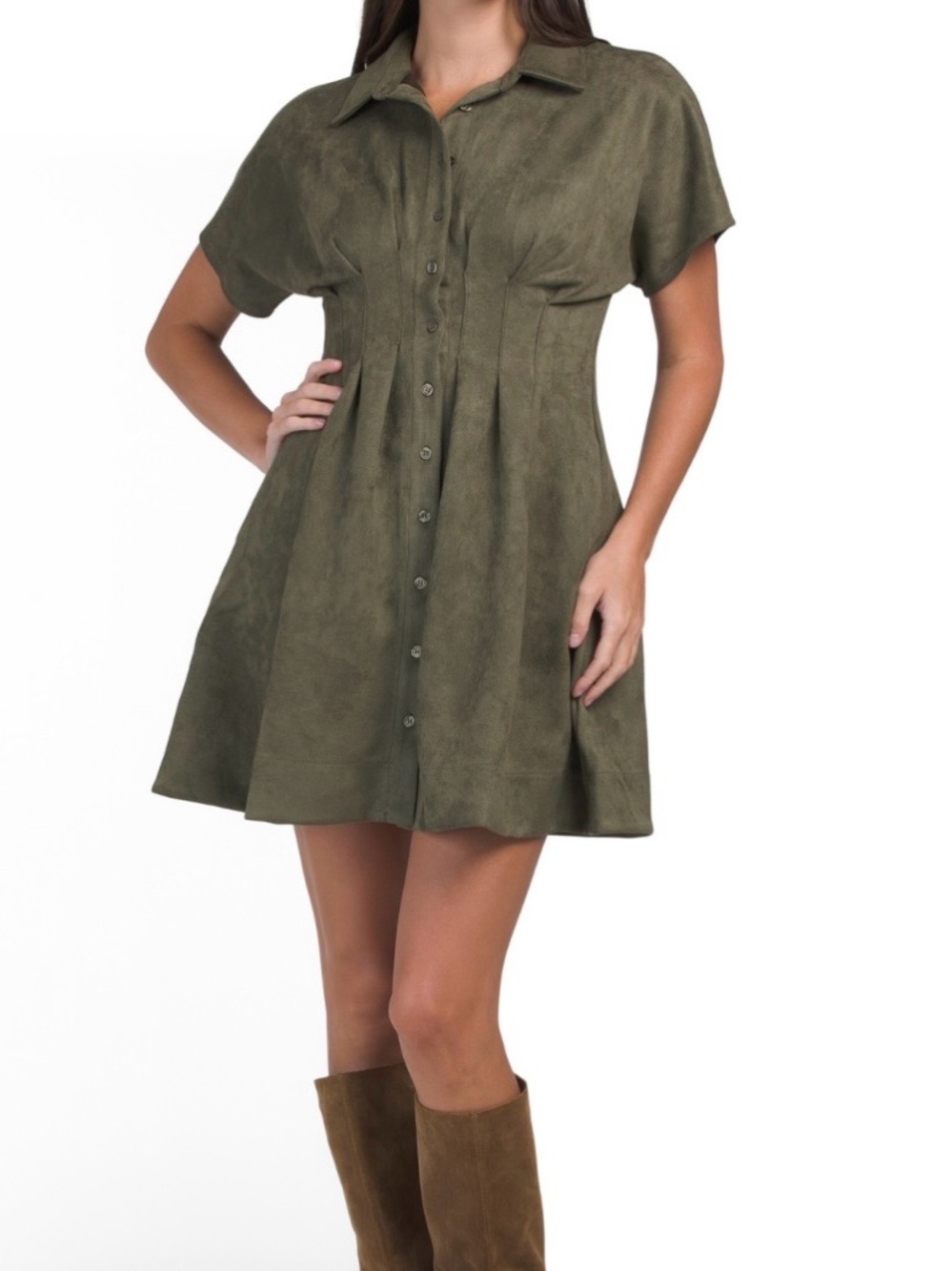 NWOT Lucky Brand Cinched Waist Fit and Flare Mini Dress